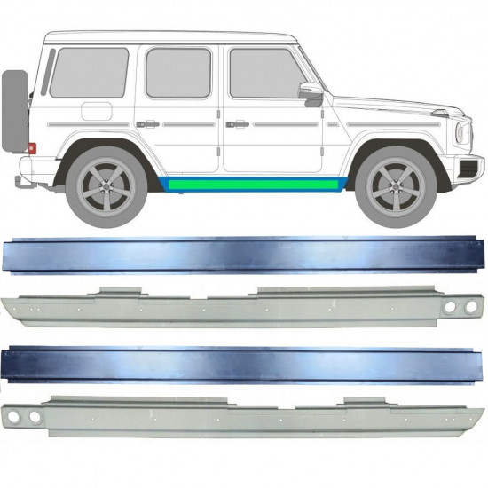 Slenkstis vidinė + išorinė dalis už Mercedes G-Class 1979-  11775