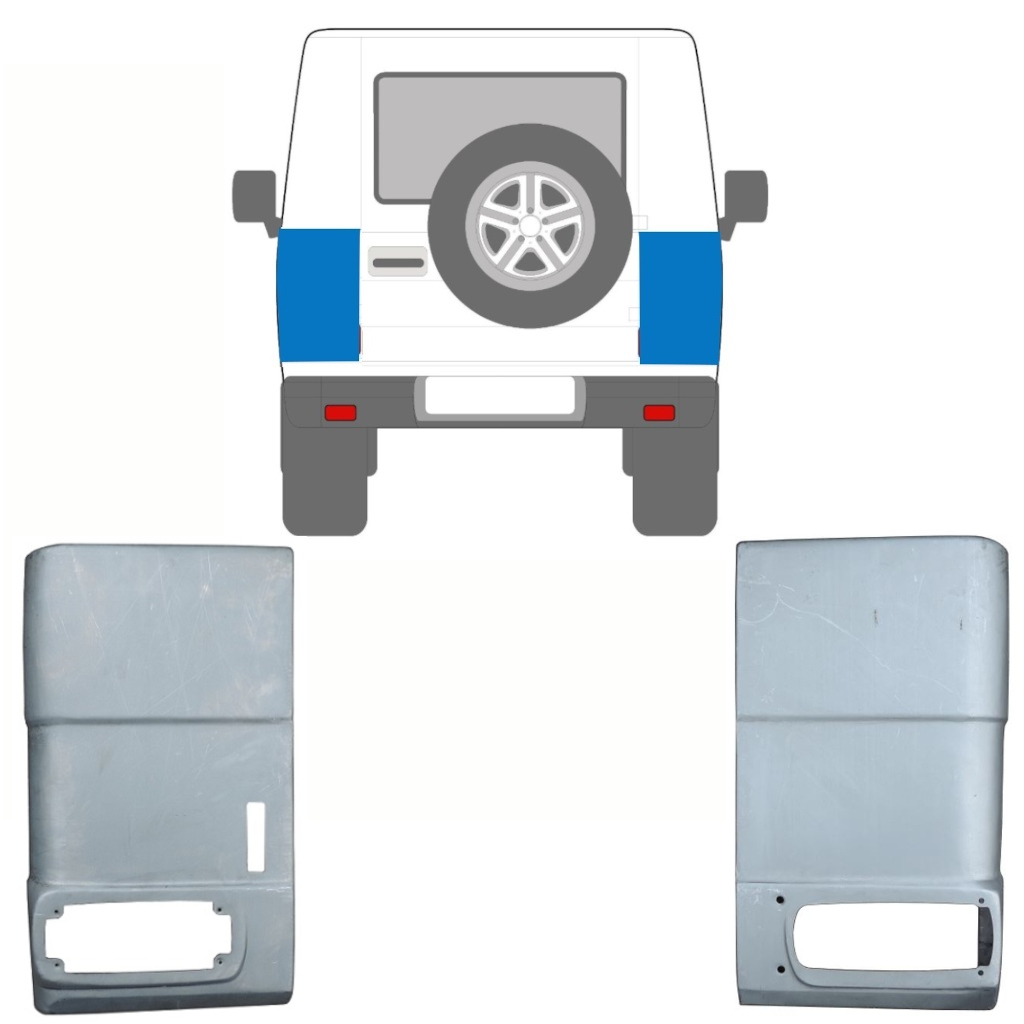 Galinis Kampas Už Mercedes G-Class W463 1992- / Kairė + Dešinė / Rinkinys 10115