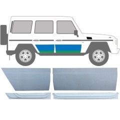 Priekinių ir galinių durų vidinė + išorinė dalis už Mercedes G-Class W460 W461 W463 1979-2017 / Dešinė / Rinkinys 9469
