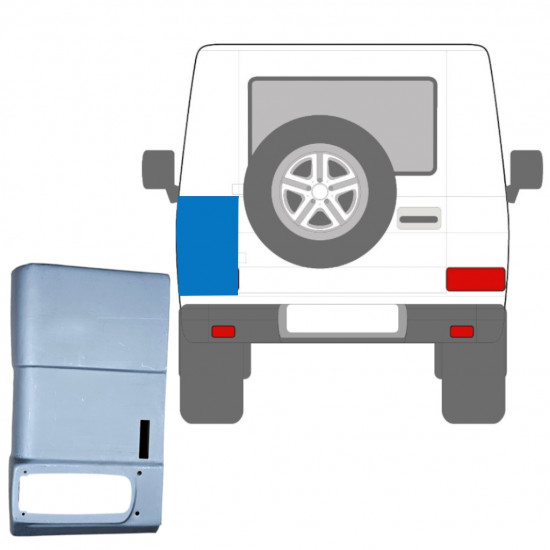 Galinis kampas už Mercedes G-Class W463 1992- / Kairė 5552