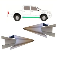 Slenkstis vidinė + išorinė dalis už Toyota Hilux 2005-2015 / Kairė + Dešinė / Rinkinys 11461