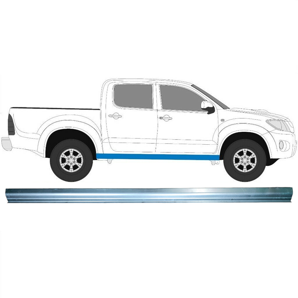 Slenkstis, Apatinė Už Toyota Hilux 2005-2015 / Kairė = Dešinė (Simetriška) 9029
