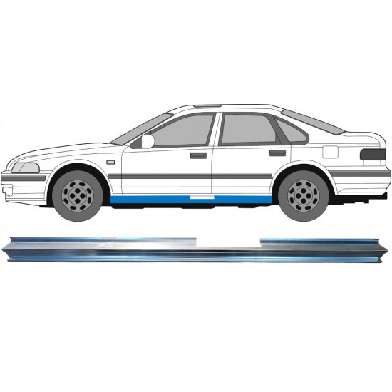 Slenkstis, apatinė už Honda Accord 1993-1998 / Kairė 5889