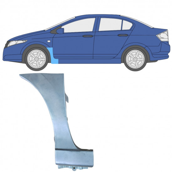 Sparno apatinė dalis už Honda City 2008-2013 / Kairė 7856