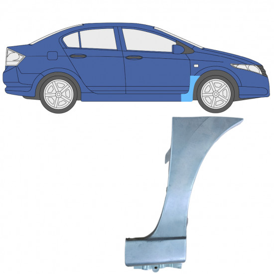 Sparno apatinė dalis už Honda City 2008-2013 / Dešinė 7855