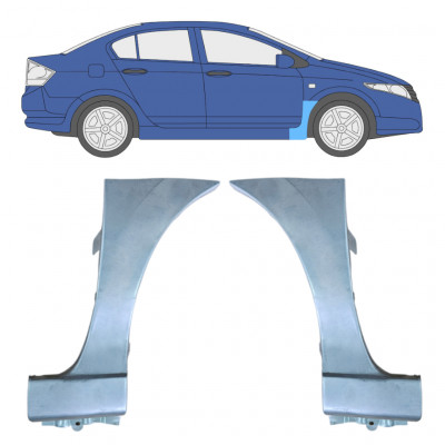 Sparno apatinė dalis už Honda City 2008-2013 / Kairė + Dešinė / Rinkinys 9946