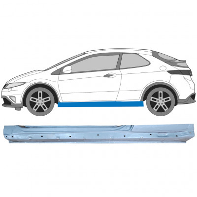 Slenkstis, apatinė už Honda Civic 2005-2011 / Kairė 7195