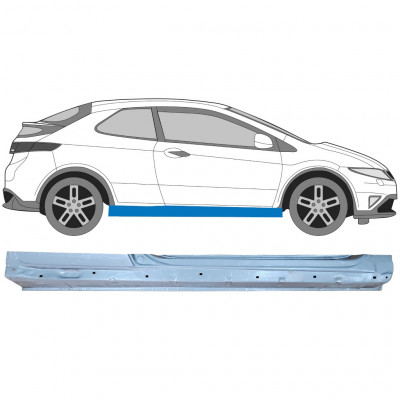 Slenkstis, apatinė už Honda Civic 2005-2011 / Dešinė 7194