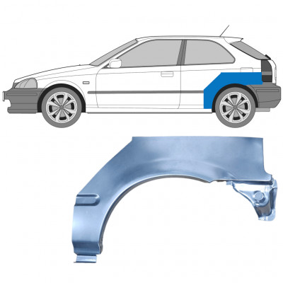 Galinė arka už Honda Civic 1995-2000 / Kairė 5126