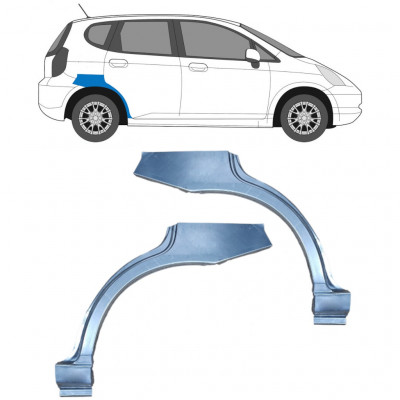 Galinė arka už Honda Jazz Gd 2002-2008 / Kairė + Dešinė / Rinkinys 9195