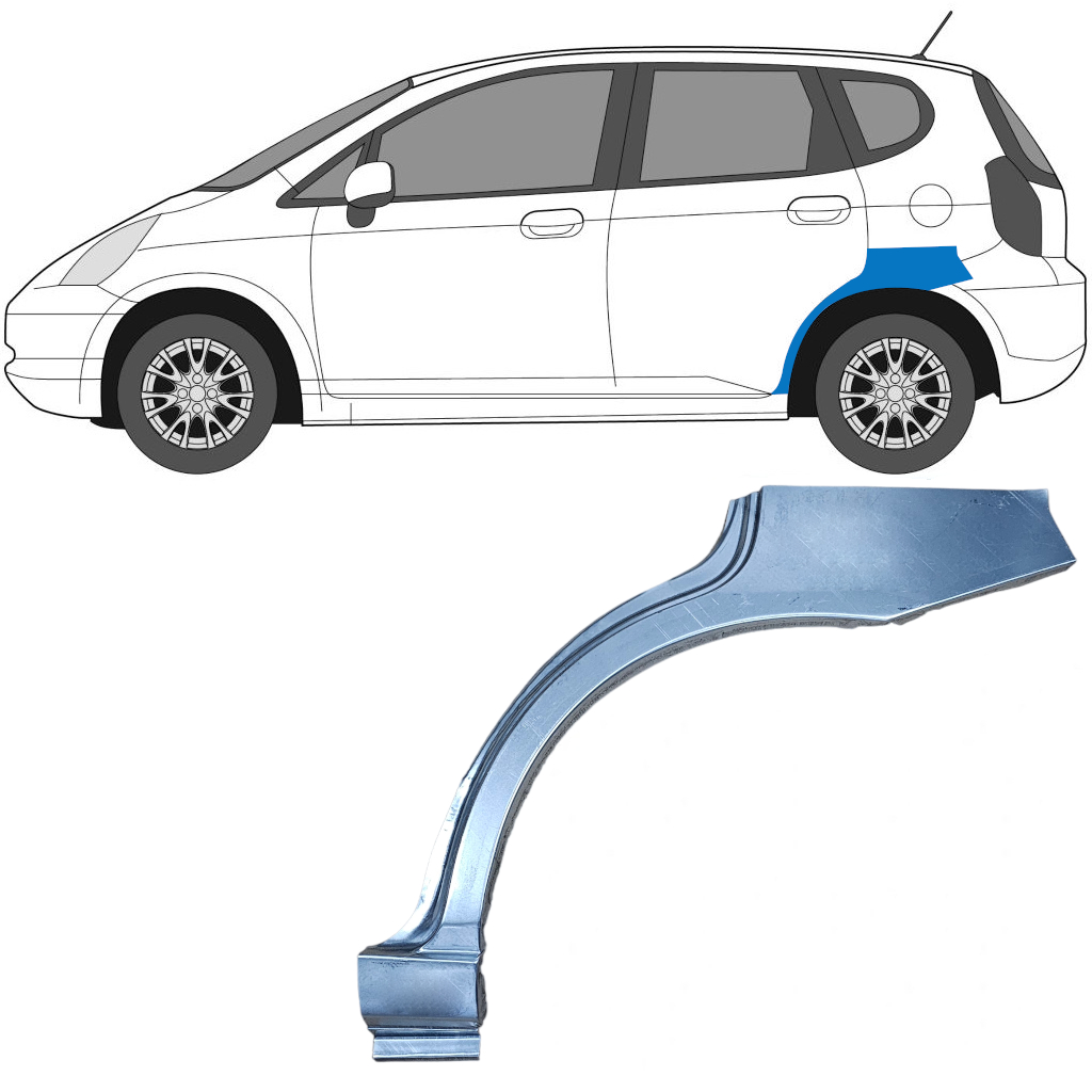 Galinė Arka Už Honda Jazz Gd 2002-2008 / Kairė 6180