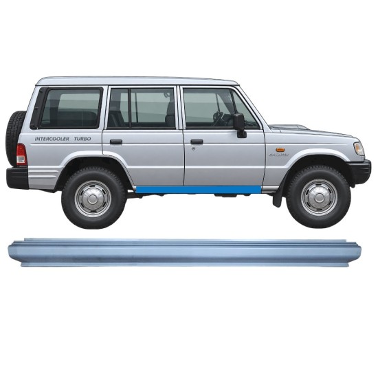 Slenkstis, apatinė už Hyundai Galloper 1991-2003 / Kairė = Dešinė (simetriška) 17018