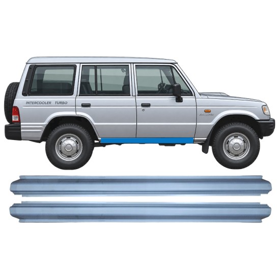 Slenkstis, apatinė už Hyundai Galloper 1991-2003 / Kairė + Dešinė / Rinkinys 11367