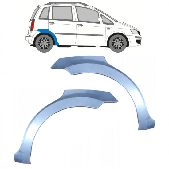 Galinė arka už Fiat Idea 2004-2011 / Kairė + Dešinė / Rinkinys 9551