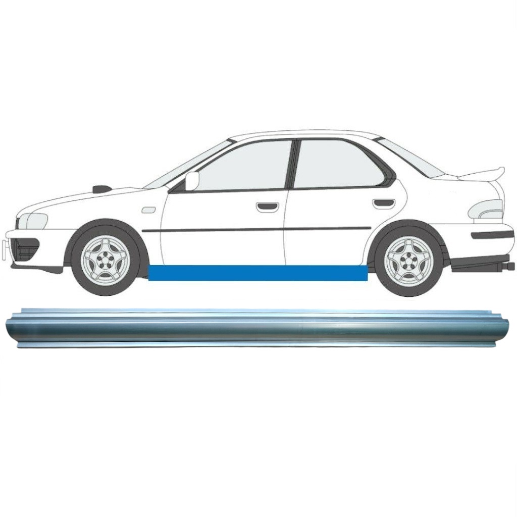 Slenkstis, Apatinė Už Subaru Impreza 1992-2000 / Kairė 7010