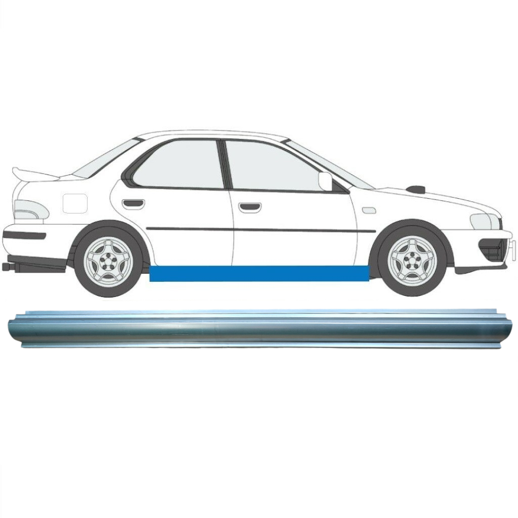 Slenkstis, Apatinė Už Subaru Impreza 1992-2000 / Dešinė 7009