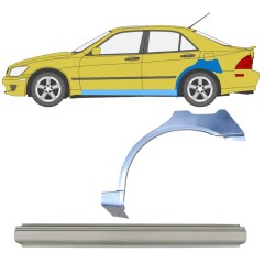 Slenkstis apatinė + sparnas galinis už Lexus IS 1998-2005 / Kairė / Rinkinys 10314