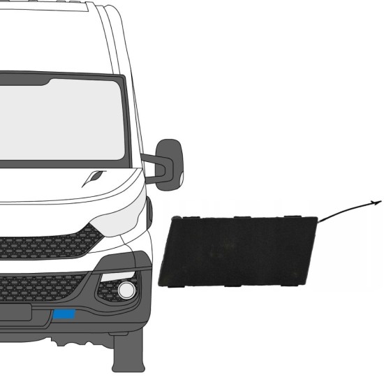 Grotelės už Iveco Daily 2014-2019 / Kairė 16243