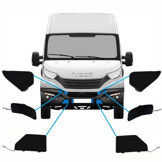 Grotelės už Iveco Daily 2014-2016 / Rinkinys 10292