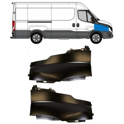 Priekinis sparnas už Iveco Daily 2019- / Kairė + Dešinė / Rinkinys 17109