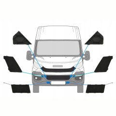 Grotelės už Iveco Daily 2014-2019 / Rinkinys 10293