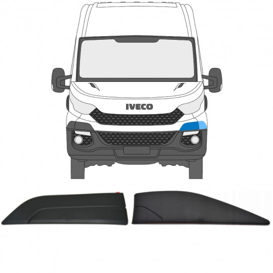 Bamperio Sparno juosta + priekinio sparno juostelė už Iveco Daily 2014-2019 / Kairė / Rinkinys 11845