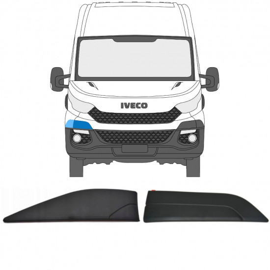 Bamperio Sparno juosta + priekinio sparno juostelė už Iveco Daily 2014-2019 / Dešinė / Rinkinys 11844