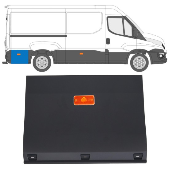 Sparno juosta galinė už rato su lempa už Iveco Daily 2014-2019 / Kairė = Dešinė (simetriška) / Rinkinys 16763