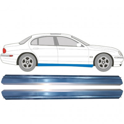 Slenkstis, apatinė už Jaguar S-Type 1999-2007 / Kairė = Dešinė (simetriška) / Rinkinys 9500