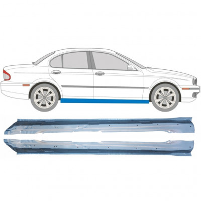 Visas slenkstis už Jaguar X-Type 2001-2009 / Kairė + Dešinė / Rinkinys 9201