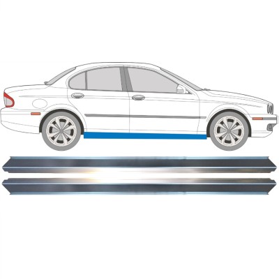 Slenkstis, apatinė už Jaguar X-Type CF-1 2001-2009 / Kairė + Dešinė / Rinkinys 16146