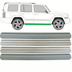Slenkstis apatinė + vidinė slenksčio dalis už Jeep Commander 2005-2010 / Kairė = Dešinė (simetriška) / Rinkinys 10500