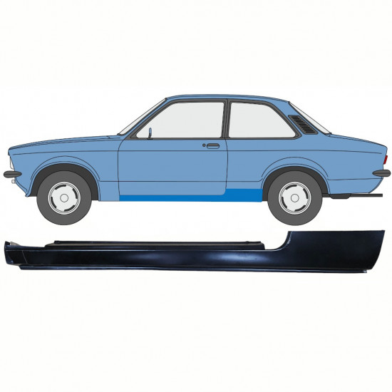 Slenkstis, apatinė už Opel Kadett C 1973-1979 / Kairė 8783