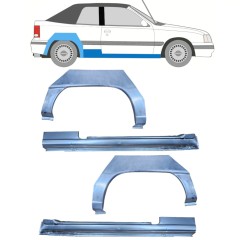 Slenkstis apatinė + sparnas galinis už Opel Kadett E Astra 1984-1993 / CABRIO / Rinkinys 12585