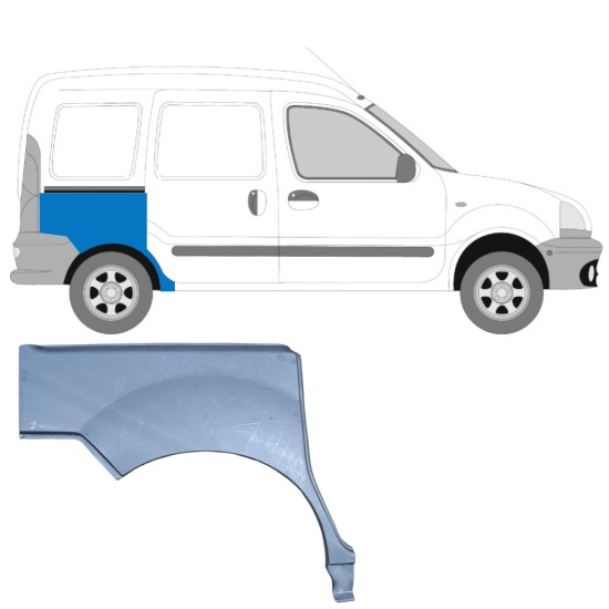 Galinė arka už Renault Kangoo 1997-2008 / Dešinė 9126