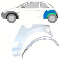 Galinės arkos vidinė + išorinė dalis už Ford KA 1996-2008 / Kairė / Rinkinys 10776