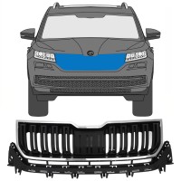 Grotelės už Skoda Kodiaq 2016-2023 / Rinkinys 7546