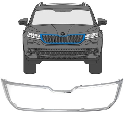 Radiatoriaus grotelių rėmas už Skoda Kodiaq 2016-2021 16203