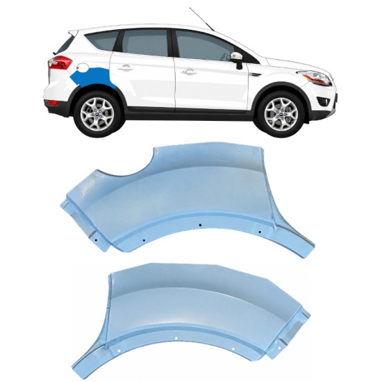 Galinės arkos galinė dalis už Ford Kuga 2008-2013 / Kairė + Dešinė / Rinkinys 17067
