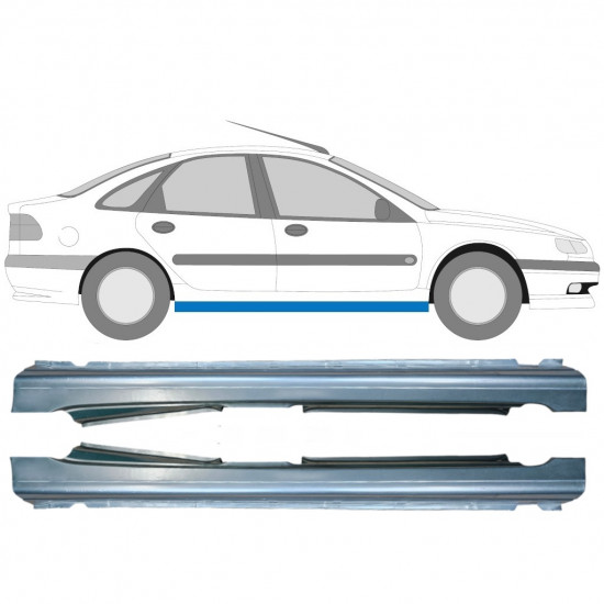 Slenkstis, apatinė už Renault Laguna 1994-2001 / Kairė + Dešinė / Rinkinys 9655