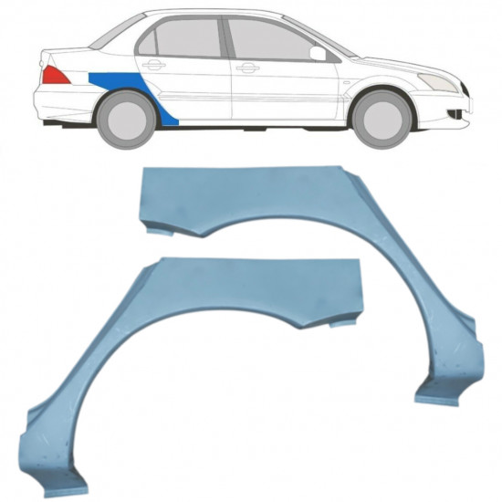 Galinė arka už Mitsubishi Lancer 2003-2008 / Kairė + Dešinė / Rinkinys 9210