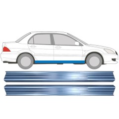Slenkstis, apatinė už Mitsubishi Lancer 2003-2008 / Kairė + Dešinė / Rinkinys 11359