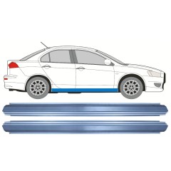 Slenkstis, apatinė už Mitsubishi Lancer 2007-2017 / Kairė = Dešinė (simetriška) / Rinkinys 10489