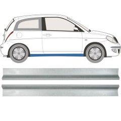 Slenkstis, apatinė už Lancia Ypsilon 2003-2011 / Kairė + Dešinė / Rinkinys 11355