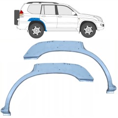Galinė arka su skylėmis už Toyota Land Cruiser J120 2003-2010 / Kairė + Dešinė / Rinkinys 10214