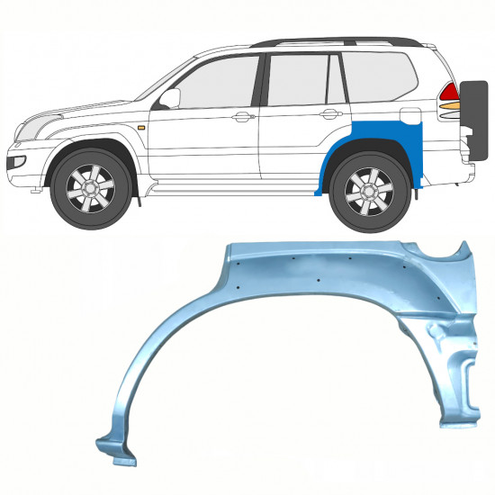 Galinė arka už Toyota Land Cruiser 2003-2010 / Kairė 8763