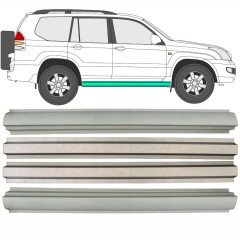 Slenkstis vidinė + išorinė dalis už Toyota Land Cruiser J120 2003-2010 / Kairė + Dešinė / Rinkinys 10083