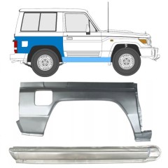 Visas slenkstis + galinio sparno apatinė dalis už Toyota Land Cruiser J70 1984- / Dešinė / Rinkinys 11478