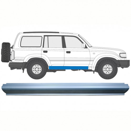 Slenkstis, apatinė už Toyota Land Cruiser 1990-1996 / Kairė = Dešinė (simetriška) 8514