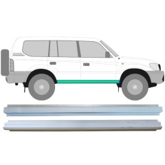 Slenkstis vidinė + išorinė dalis už Toyota Land Cruiser J90 1996-2002 / Kairė = Dešinė (simetriška) / Rinkinys 14852